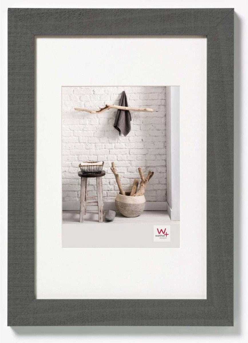 Walther home - houten lijst - fotoformaat 70x100 cm - grijs
