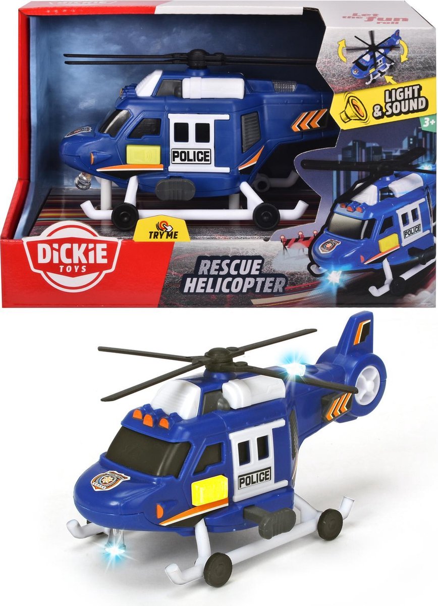 Dickie Polizeirettungshubschrauber blau