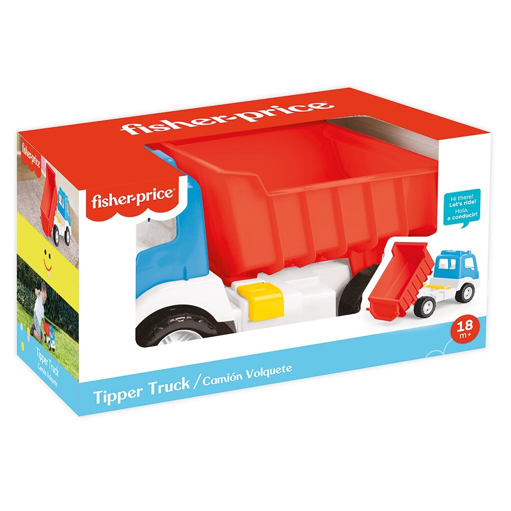 Dolu Fisher Price Muldenkipper weiß blau rot