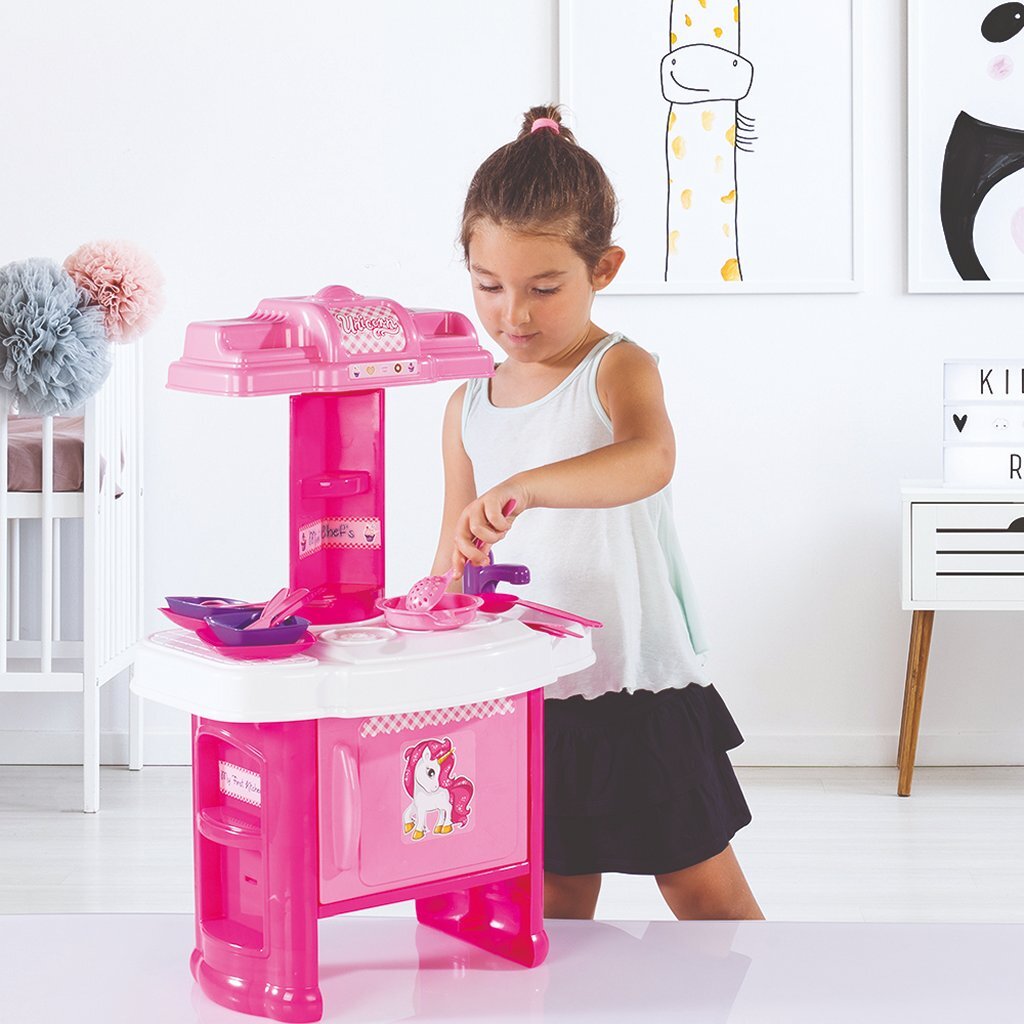 Dolu Mein erstes Einhorn-Küchenspielset rosa