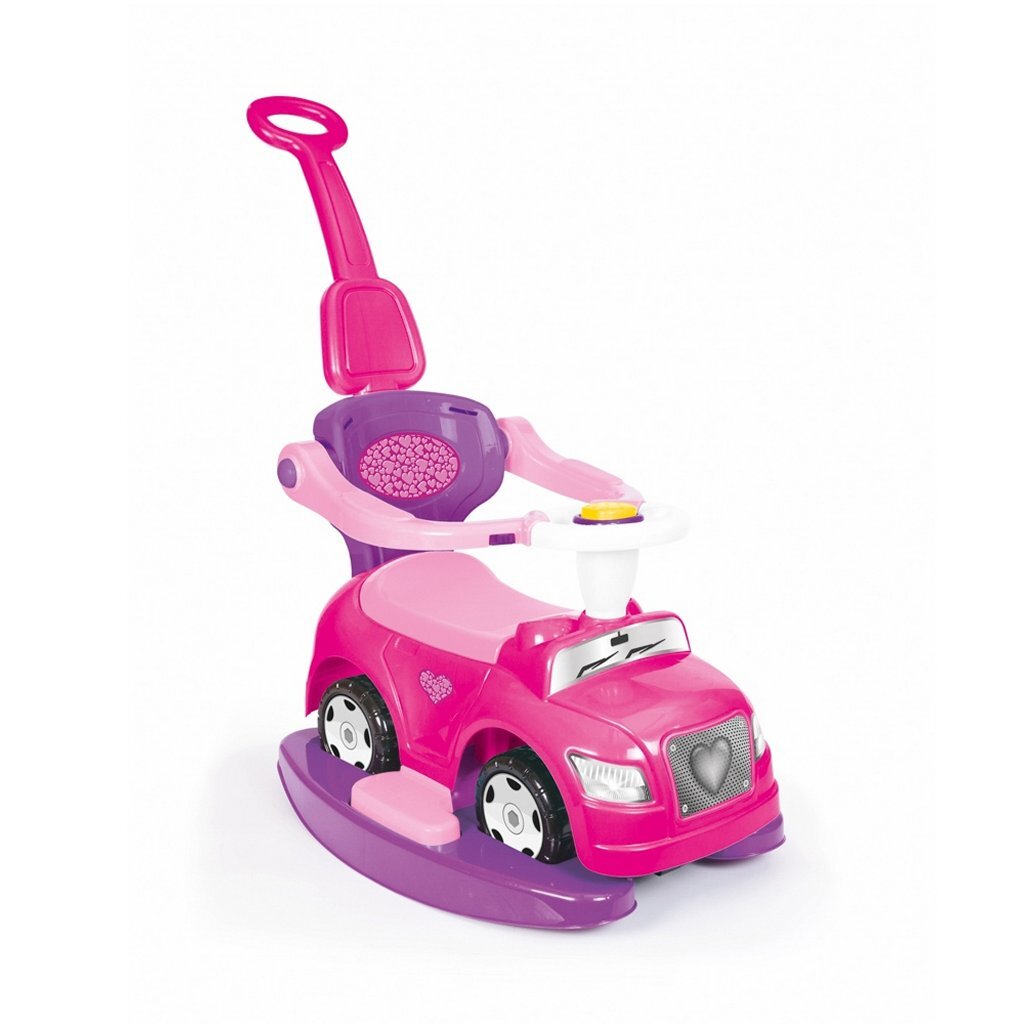 Dolu Einhorn-Lauflernhilfe mit Schiebestange, rosa