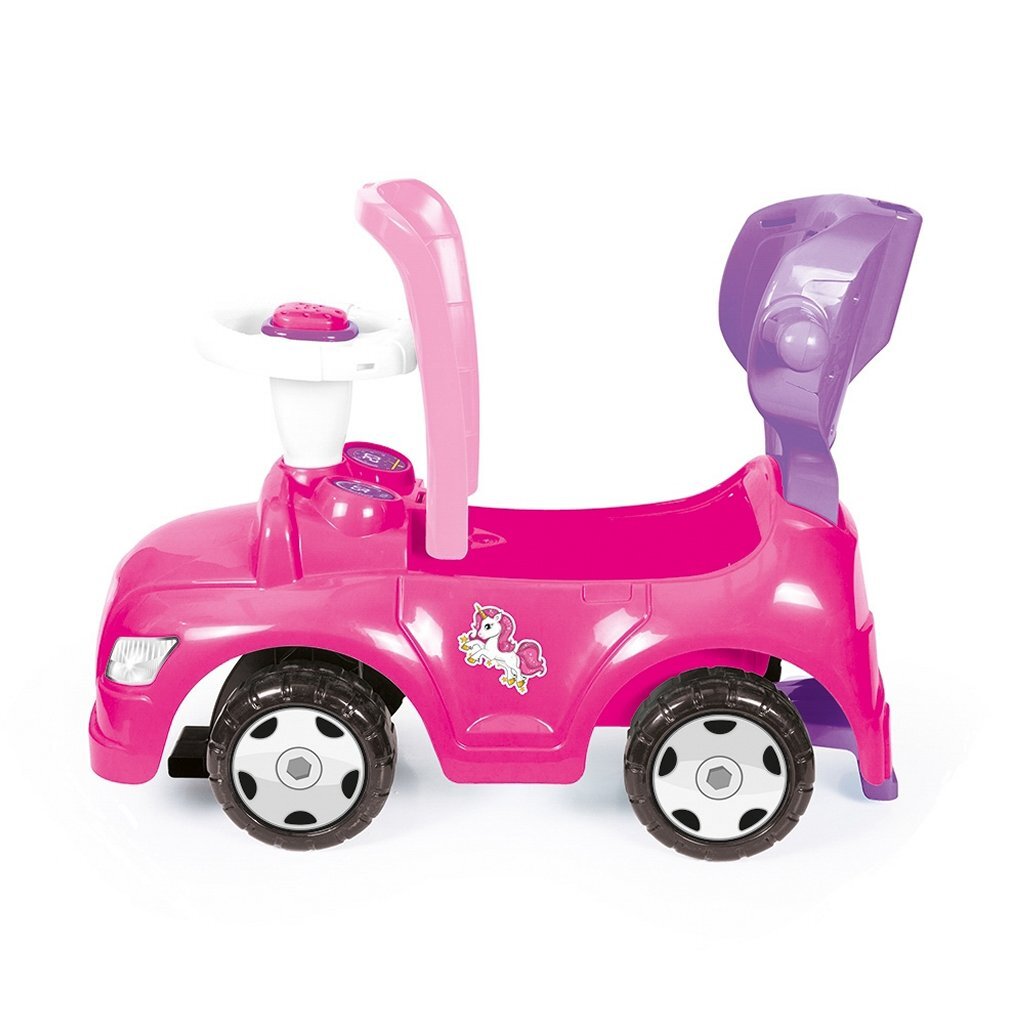 Dolu Einhorn-Lauflernhilfe mit Schiebestange, rosa