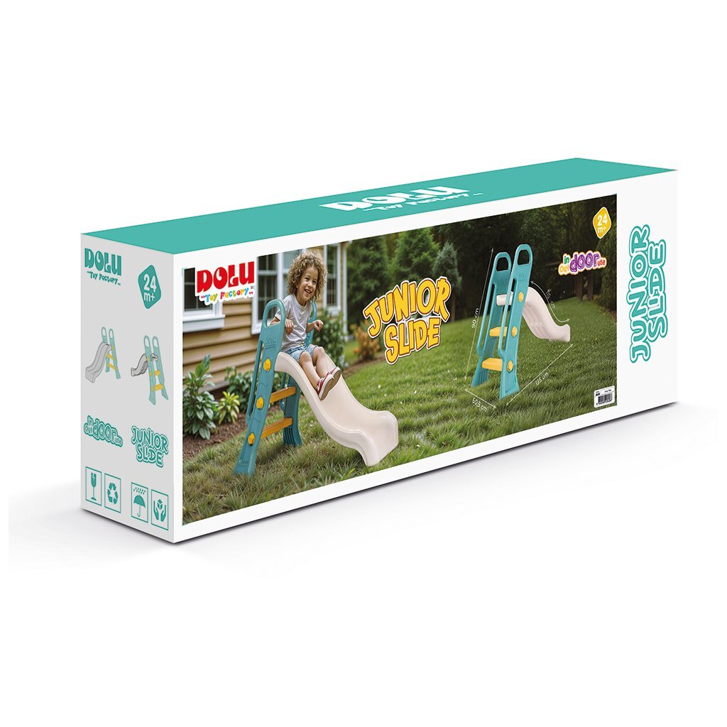 Dolu junior glijbaan 60.5x135x90 cm wit groen
