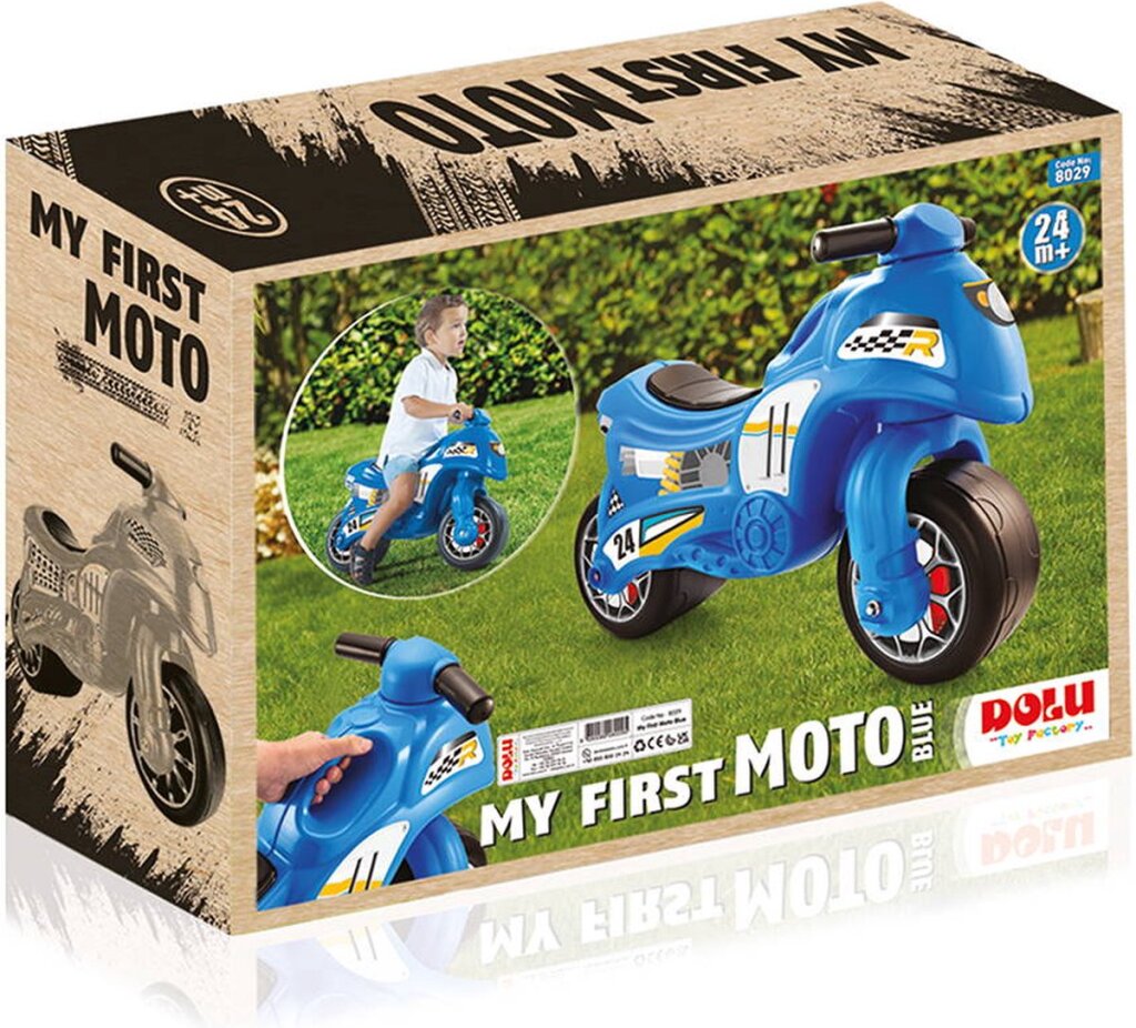 Dolu, mein erstes Laufmotorrad, blau