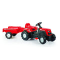 Dolu Trettraktor mit Anhängerhupe, rot-schwarz