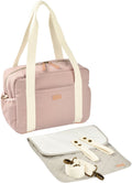 Béaba paris luiertas - trendy unisex verzorgingstas - 16l - incl. verzorgingsmatje koelvak - roze