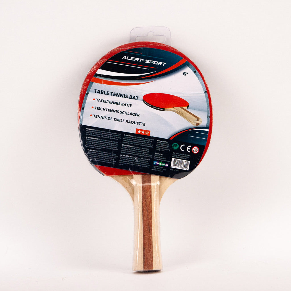 Alert Sport 2-Sterne-Tischtennisschläger aus Holz und Gummi