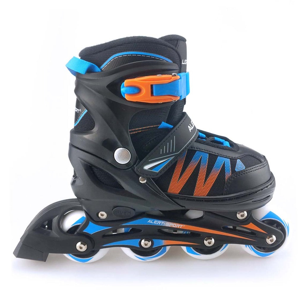 Alert Inlineskates Größe 35-38 schwarz blau orange