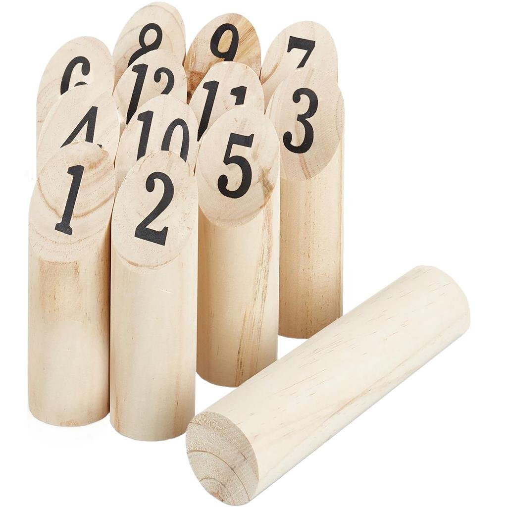 Alert Outdoor-Wurfspiel aus Holz, 13-teilig