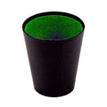 Einfacher Würfelbecher 9 cm schwarz grün