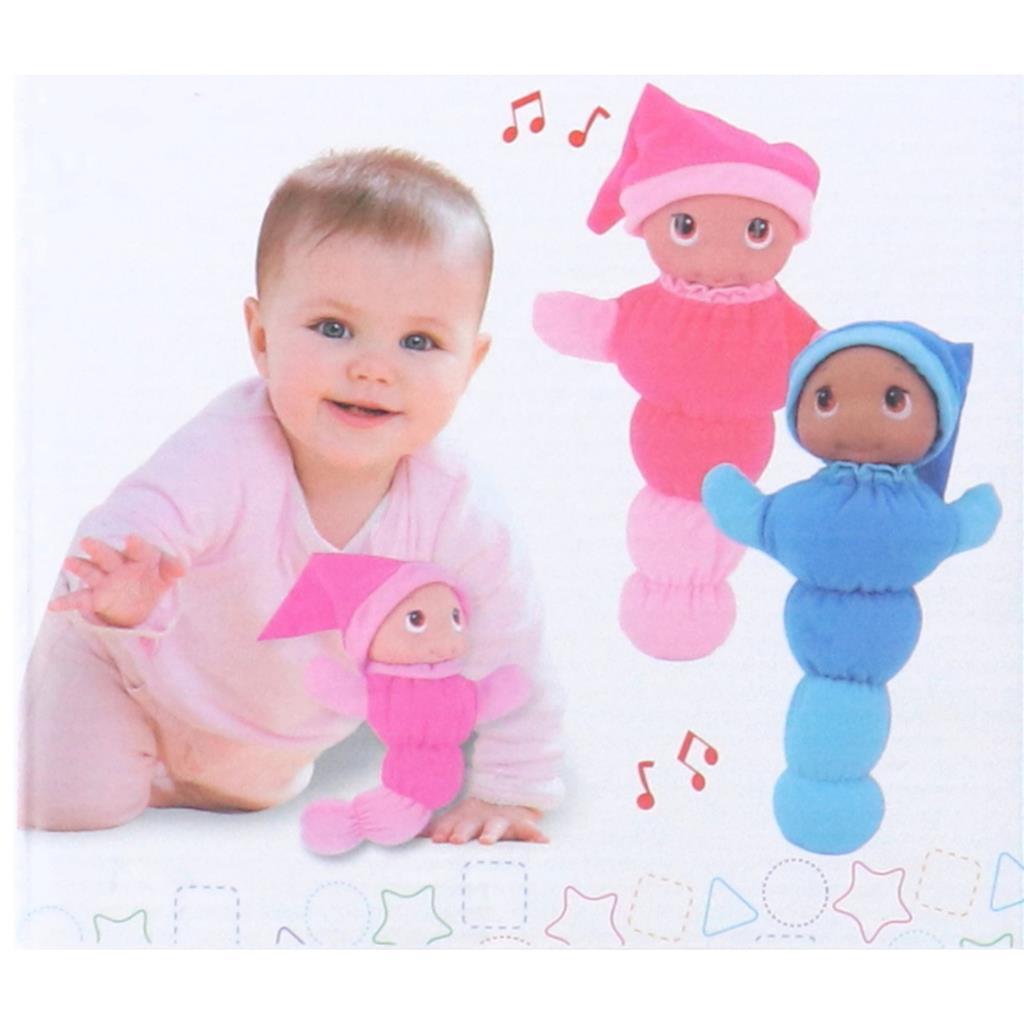 My beautiful dolls room pop gloeiworm 28 cm met licht en geluid 2 assorti | 2 stuks