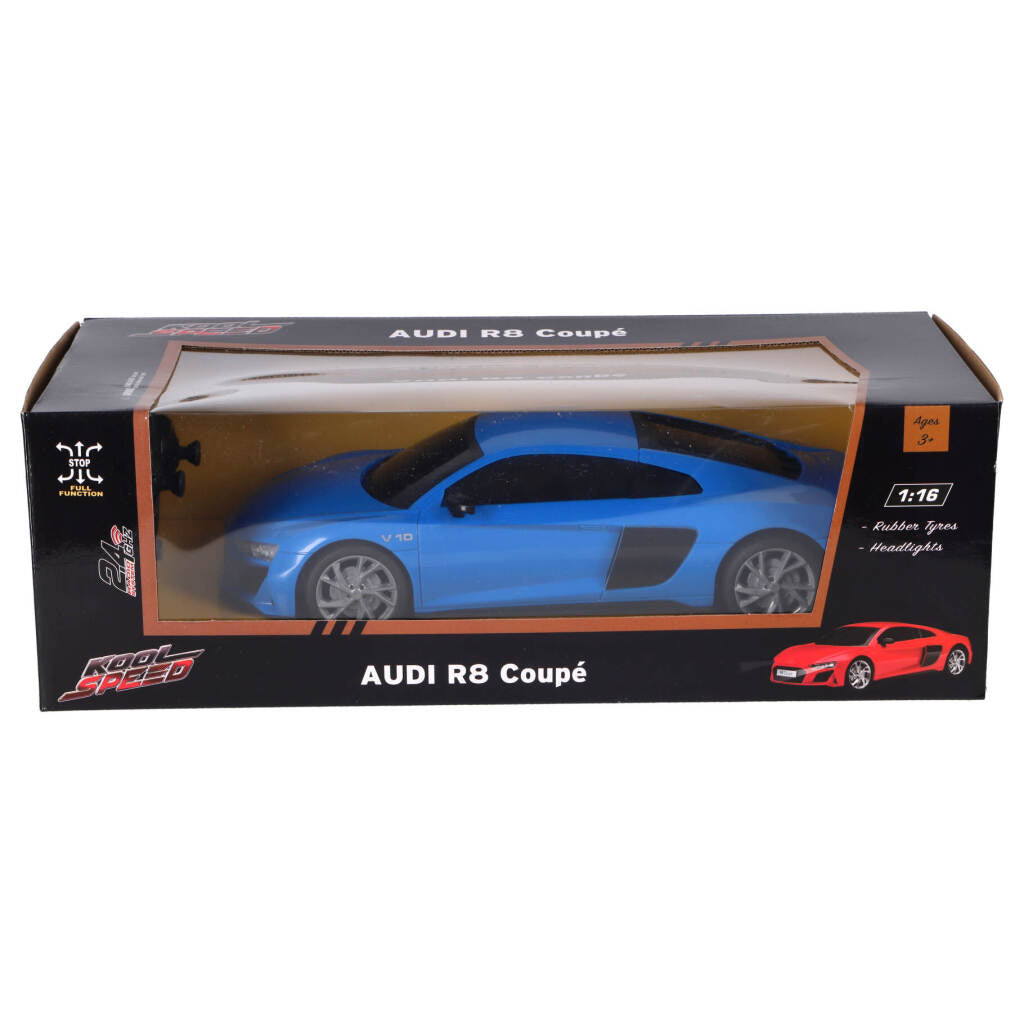 Kool Speed ​​RC Audi R8 V10 Coupé, Maßstab 1:16, hellblau