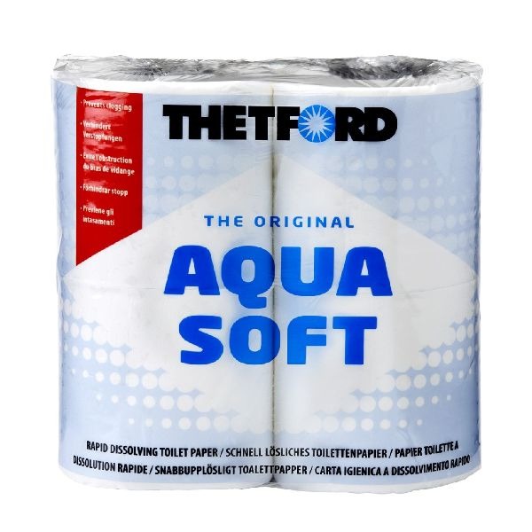 Thetford Aqua Soft Camping-Toilettenpapier, 4 Rollen