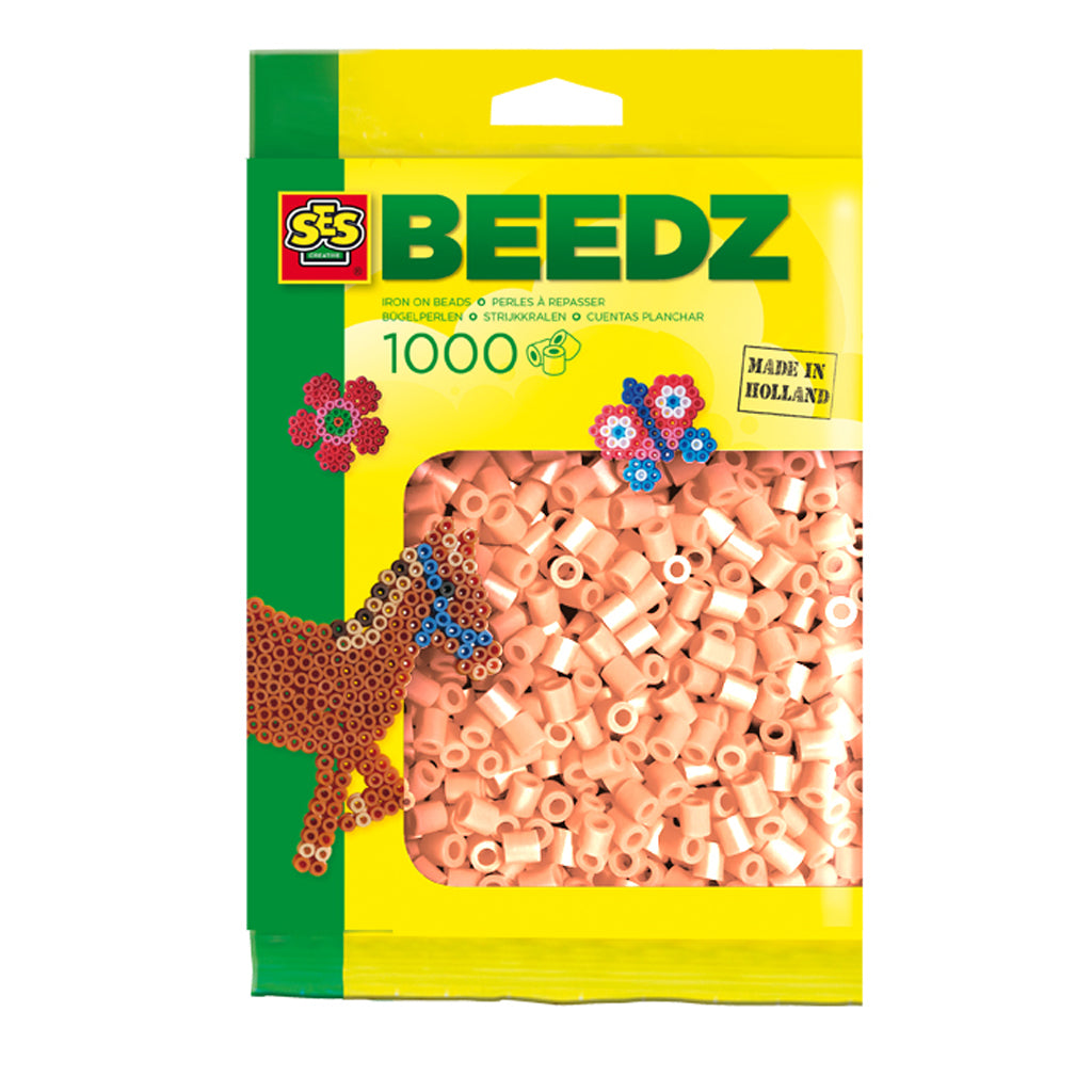 SES Bügelperlen - hellorange, 1000 Stück.
