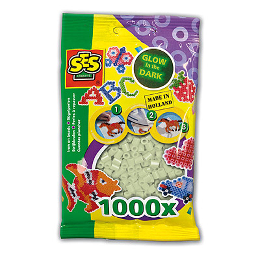 Ses strijkkralen glow in the dark 1000st