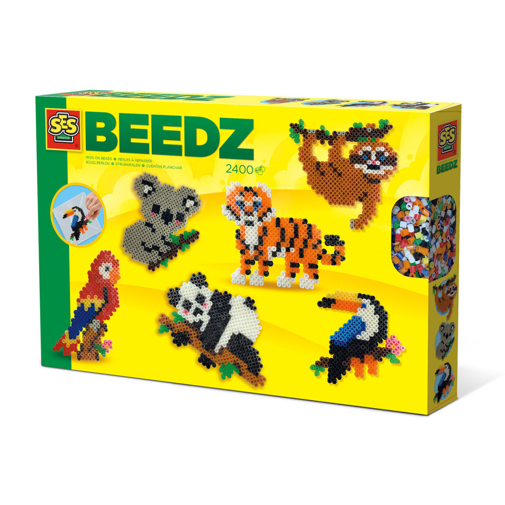 Ses beedz - strijkkralen jungledieren