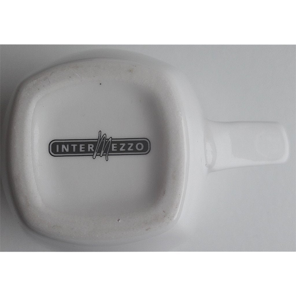 Intermezzo Espressotasse und Untertasse, Alex Meijer Logo, 3-teilig