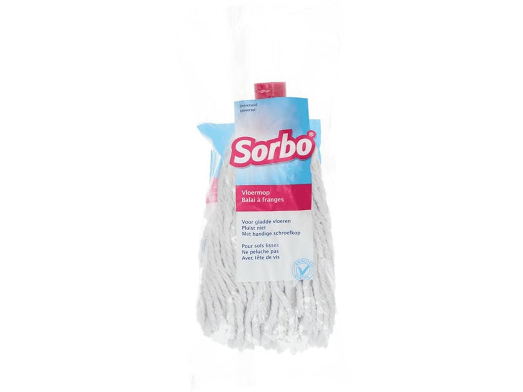 Sorbo vloermop 125 gram katoen met rode sluiting