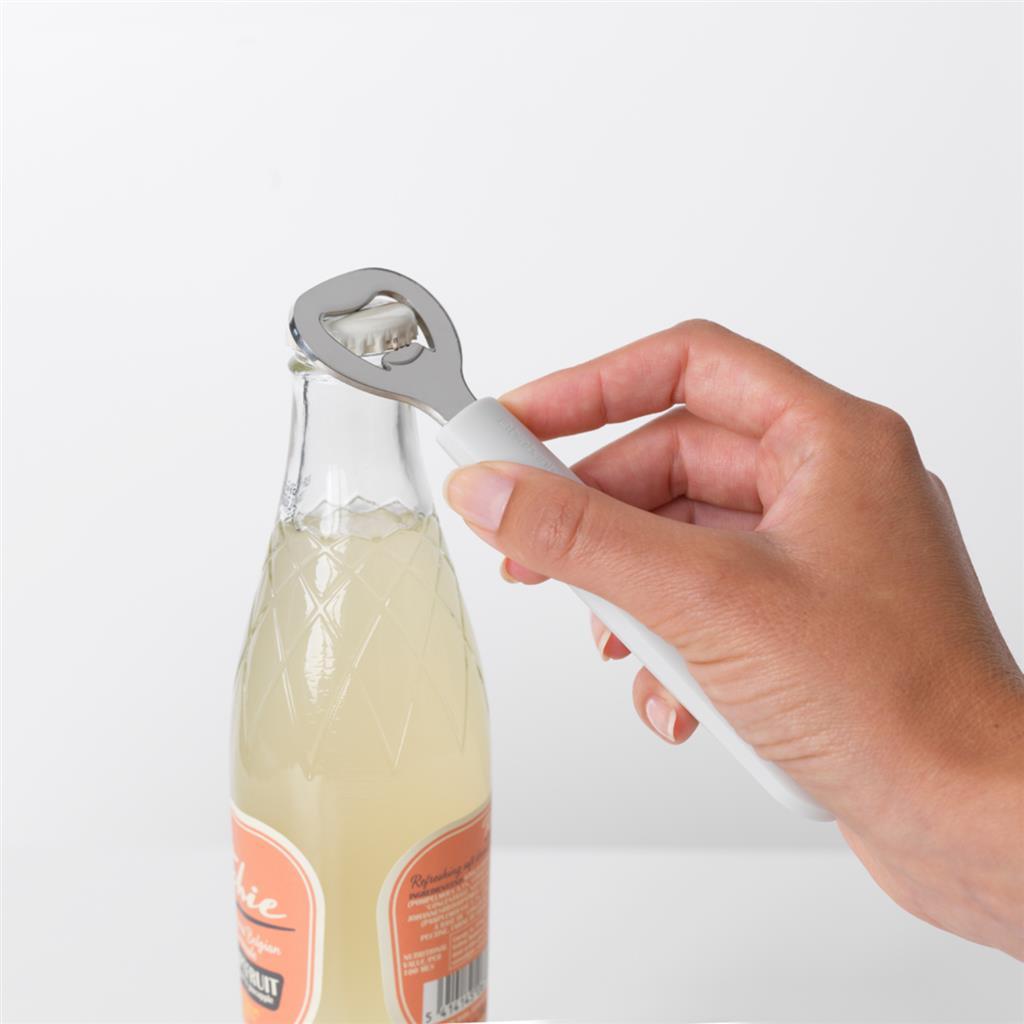 Brabantia Lecker+ Flaschenöffner weiß Edelstahl