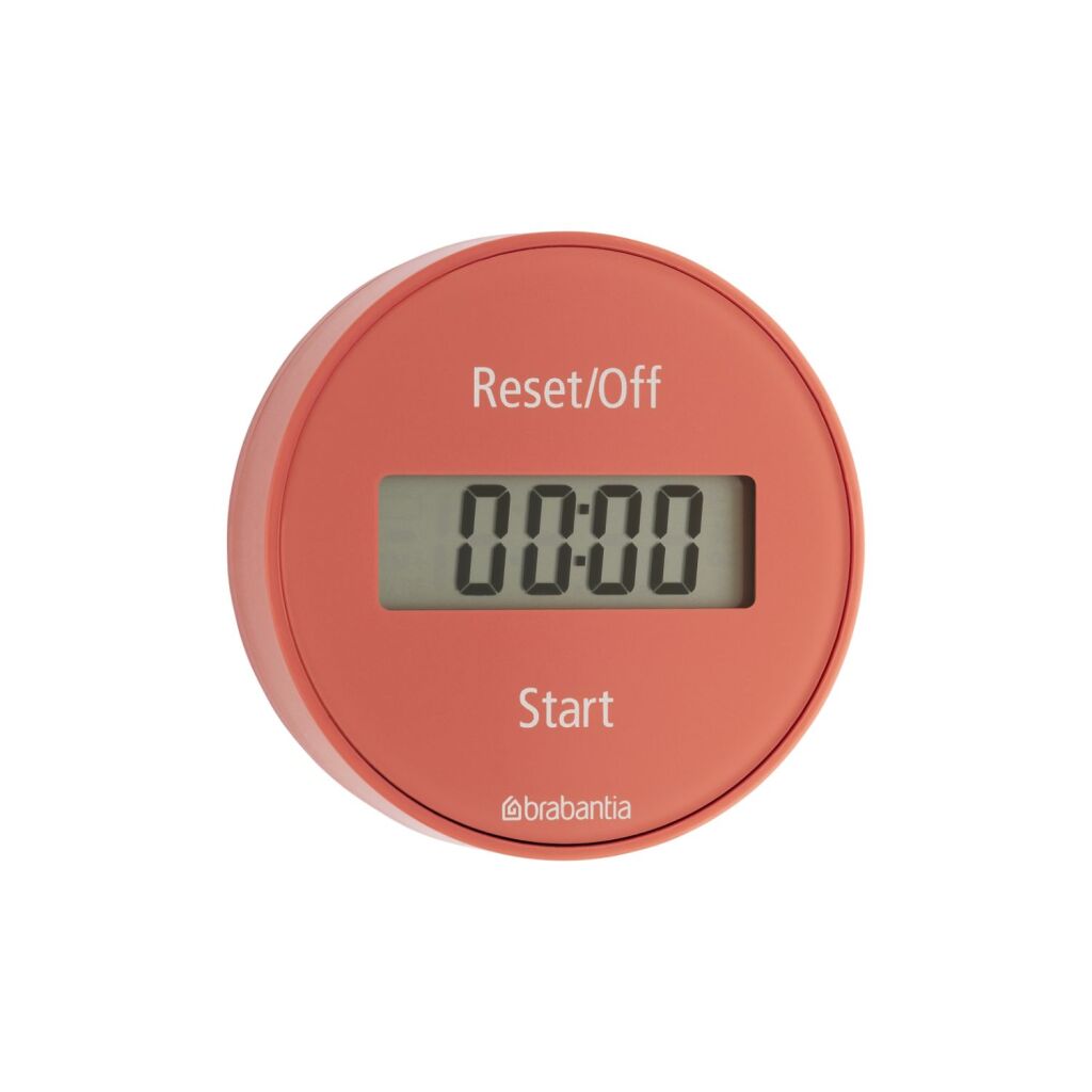 Brabantia tasty+ magnetischer Küchentimer, Terrakotta-Rosa