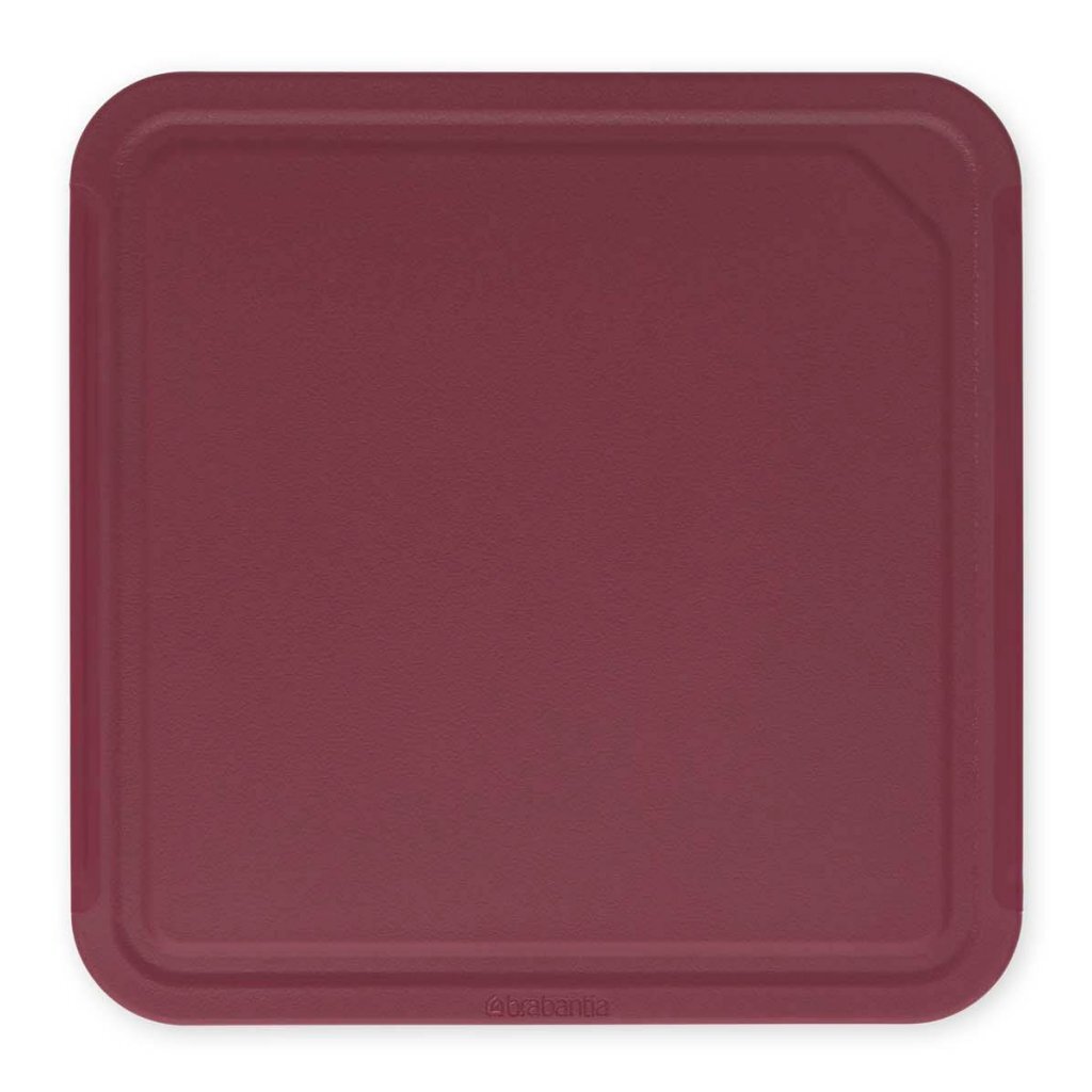 Brabantia tasty+ snijplank 25x0.8x25 cm aubergine rood