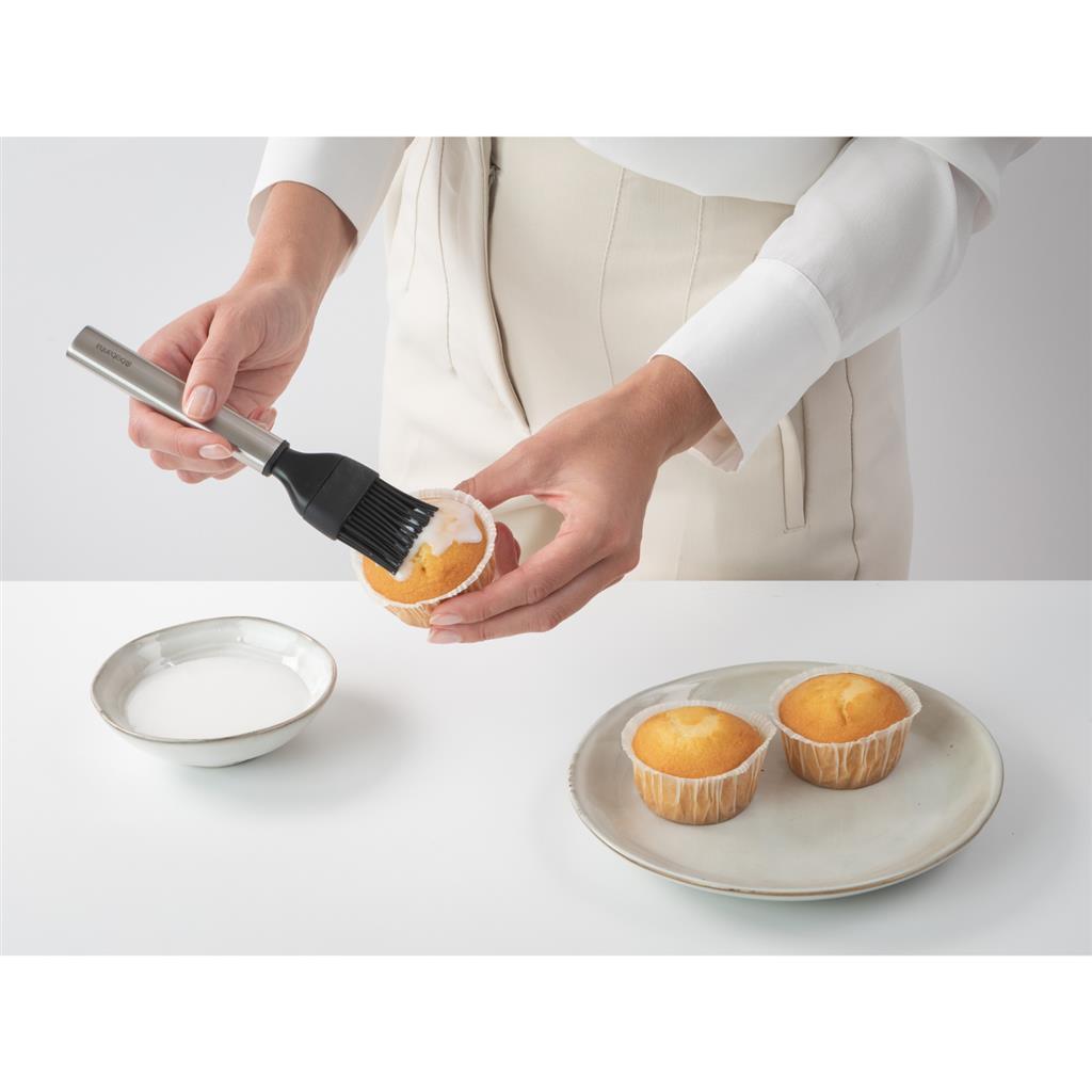 Brabantia Profil-Backpinsel Silikon Edelstahl