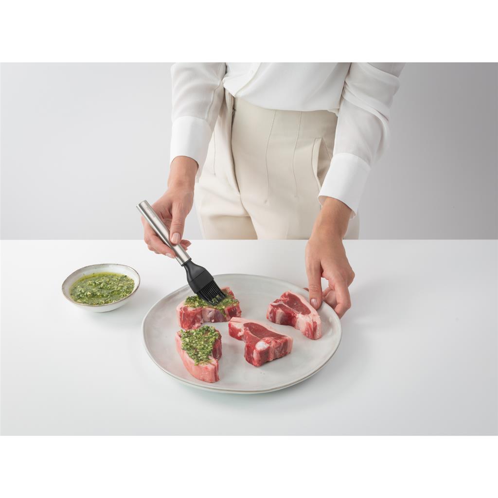 Brabantia Profil-Backpinsel Silikon Edelstahl