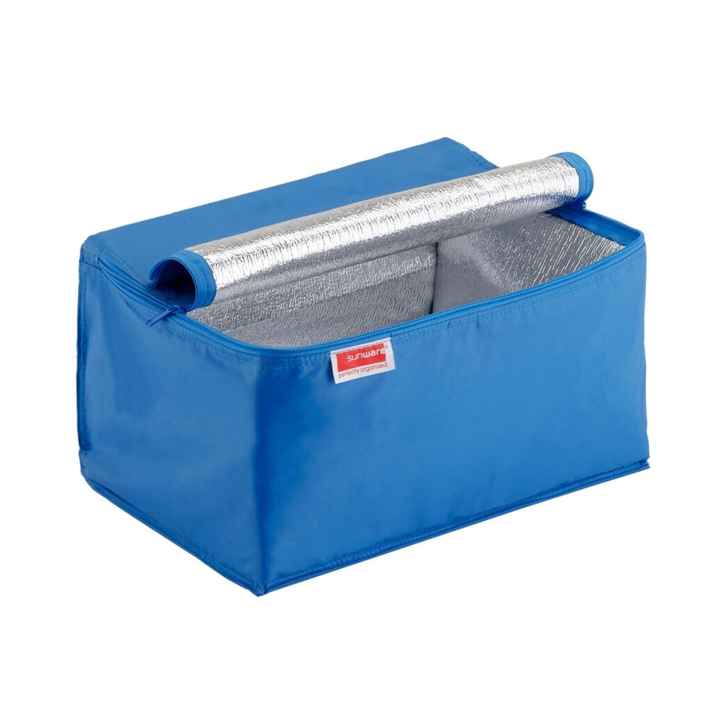 Sunware quadratische Kühltasche 24l blau
