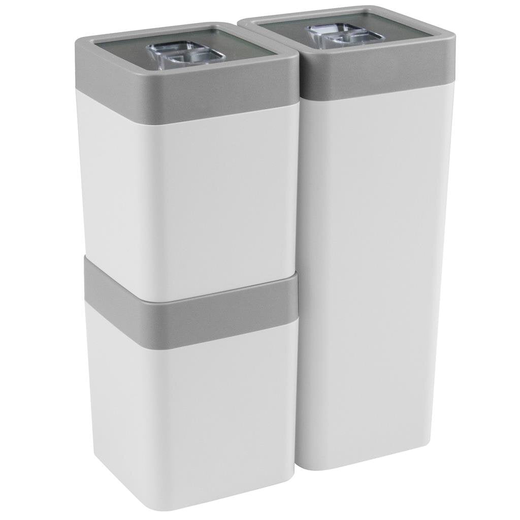 Sunware sigma home voorraadbussen 0.6l+1.4l 3 stuks wit