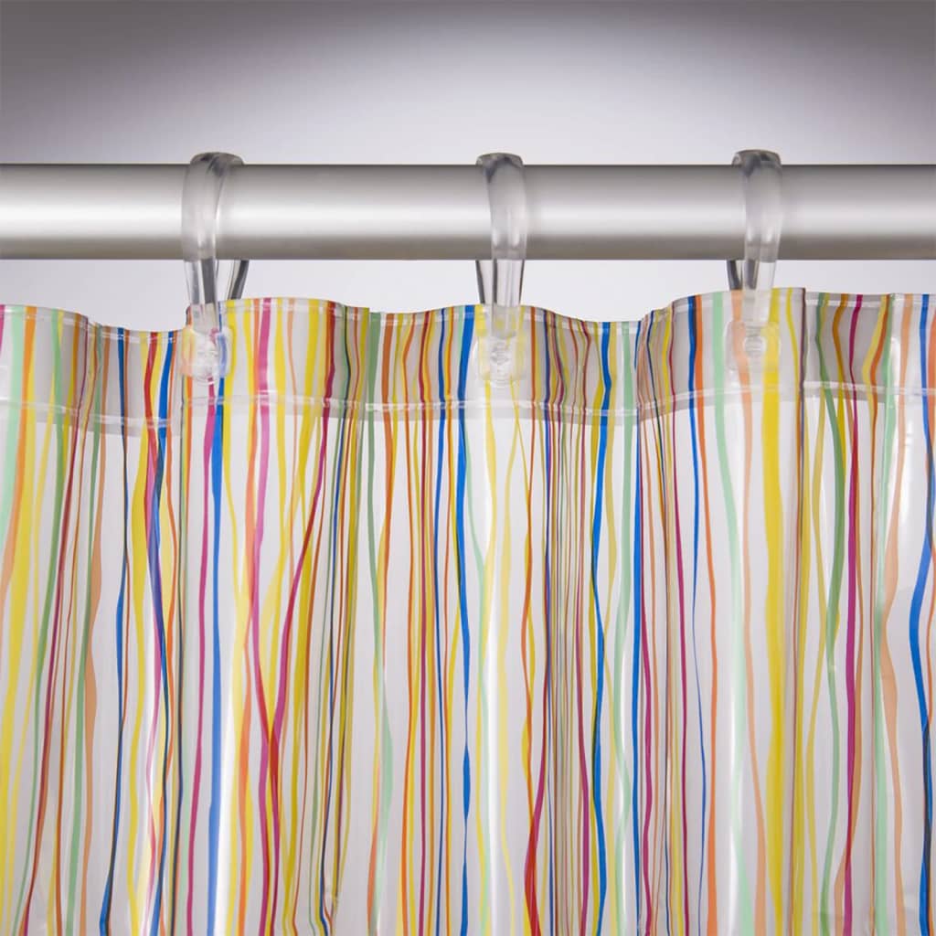 Duschvorhang aus Robbenfell, rigato, 180 x 200 cm, mehrfarbig