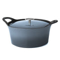 Cuisinox Volcan Gusseisenpfanne 24 cm 3,4 l denimblau emailliert