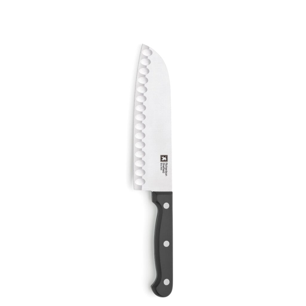 Richardson Sheffield Santoku-Messer, 17,5 cm, Edelstahl, schwarz