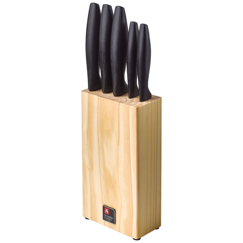 Richardson Sheffield Messerblock aus Holz mit 5 Messern