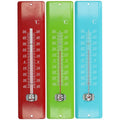 Kinzo thermometer metaal 29,5x7x2cm