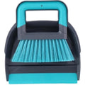 Alpina stoffer en blik 19x21.5 cm blauw grijs
