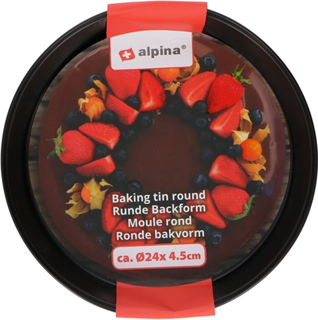 Runde Alpina-Backform, 24 x 4,5 cm