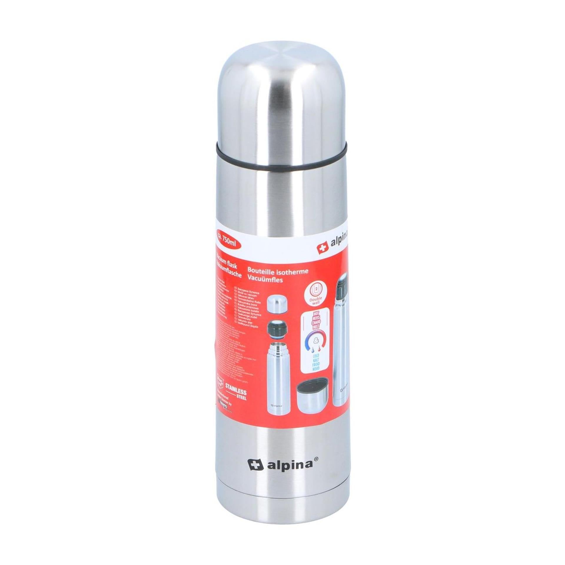 Alpina isoleerfles dubbelwandig 750ml ø8,2x28cm