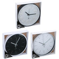 Wandklok dia30cm kunststof