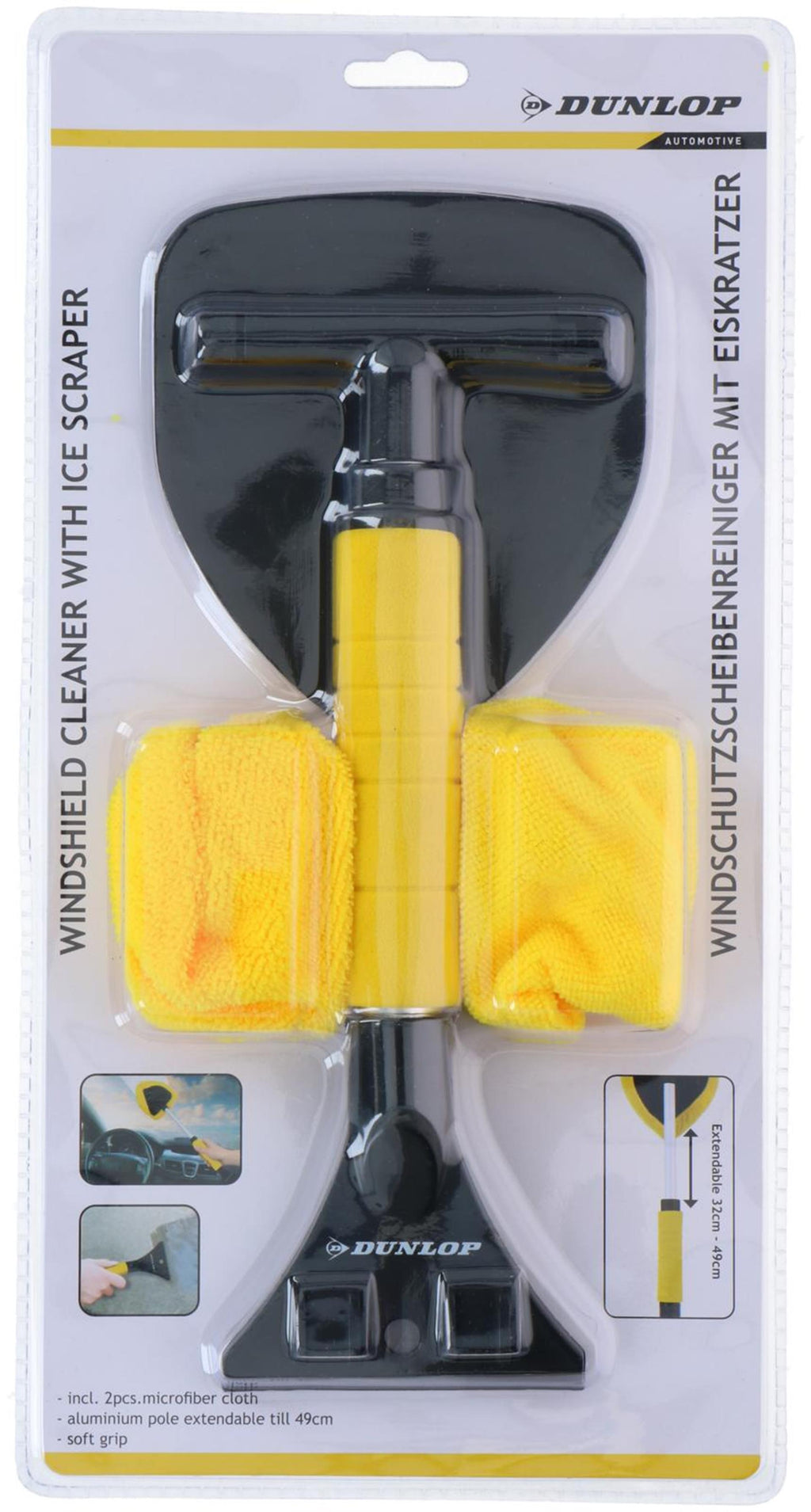 Dunlop ijskrabber met raamwisser 38cm