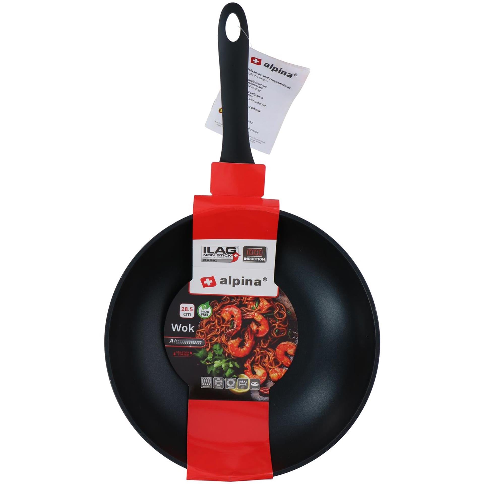 Alpina wokpan ø28,5cm aluminium