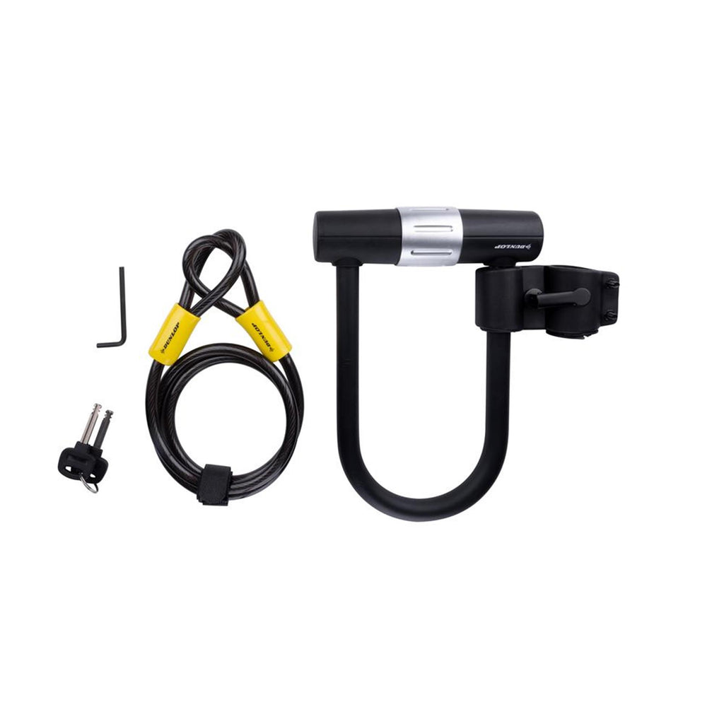 Dunlop frame u-slot met kabel en houder