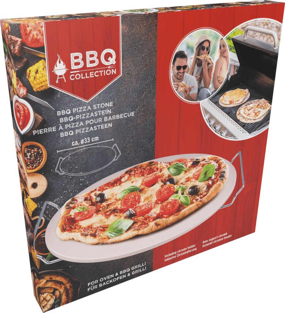 BBQ Collection Backstein für Pizza, Brot und Toast – 33 cm