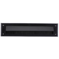 Kinzo brievenbusafdekking zwart 34x8x1,5cm