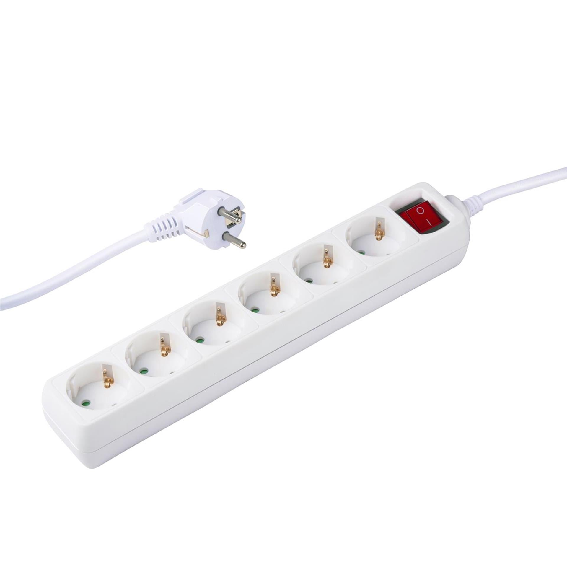 Grundig stekkerdoos schakelaar 6-voudig