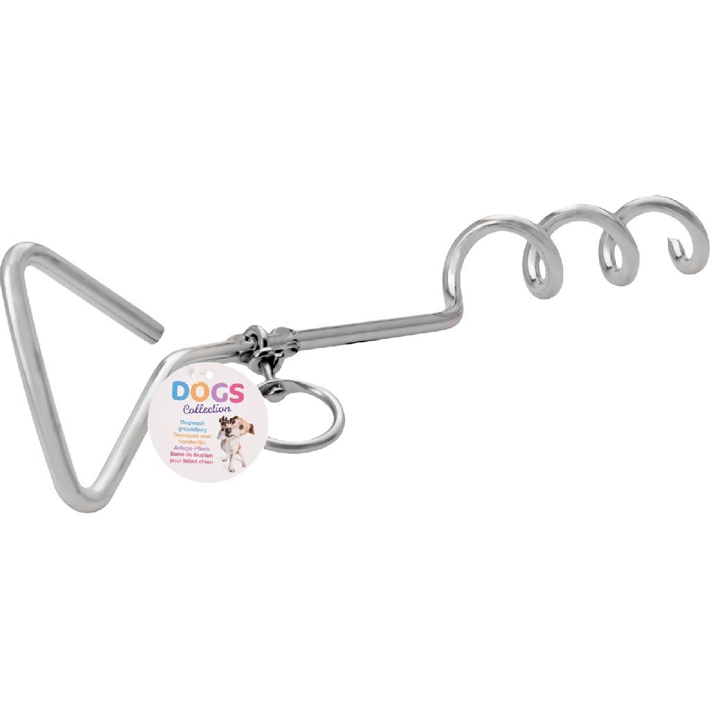 Einfacher Metall-Erdanker für Hundeleinen, 40 cm