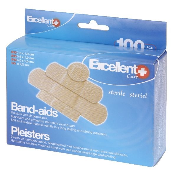 Basispflaster, 100 Stück, 4 Größen