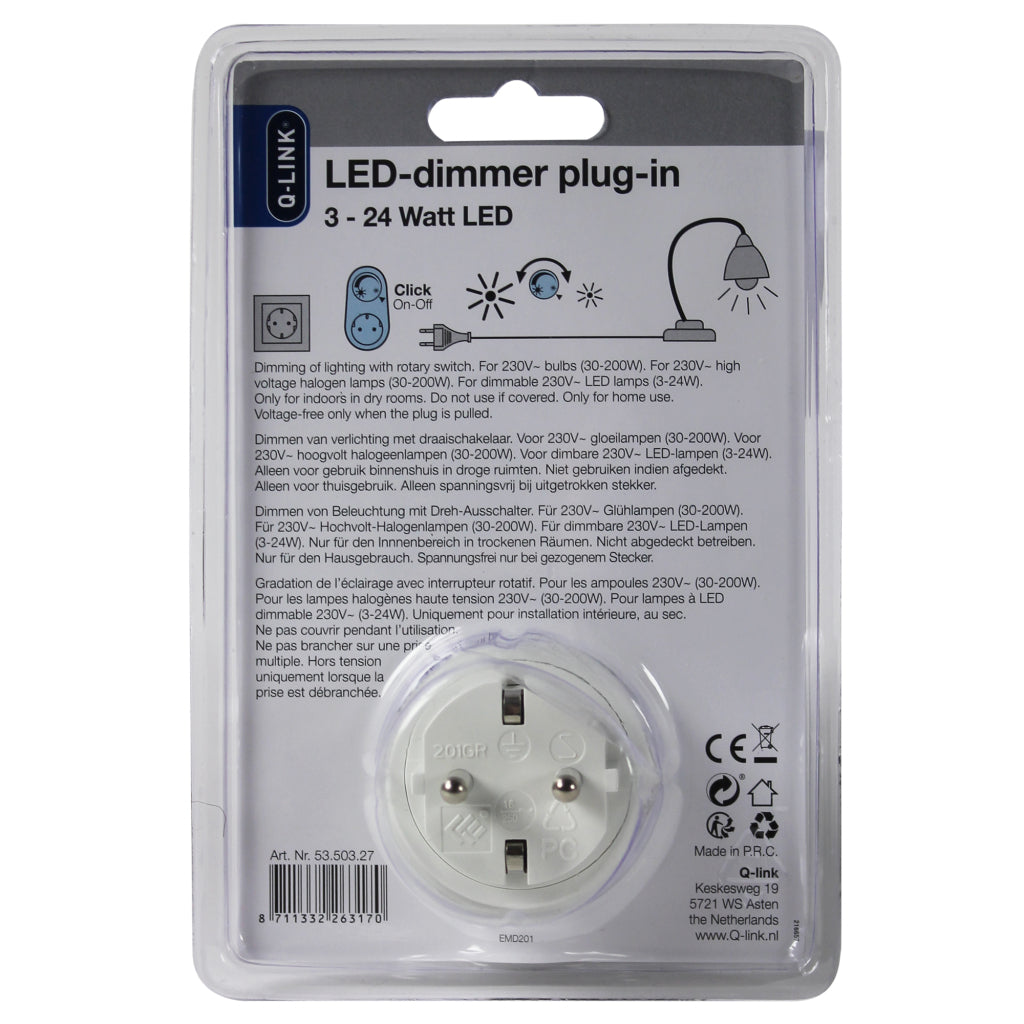 Q link stekkerdimmer
