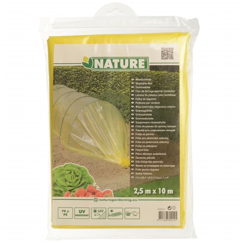 Natur-Gemüsegartenfolie 2,5 x 10 m gelb 6030212
