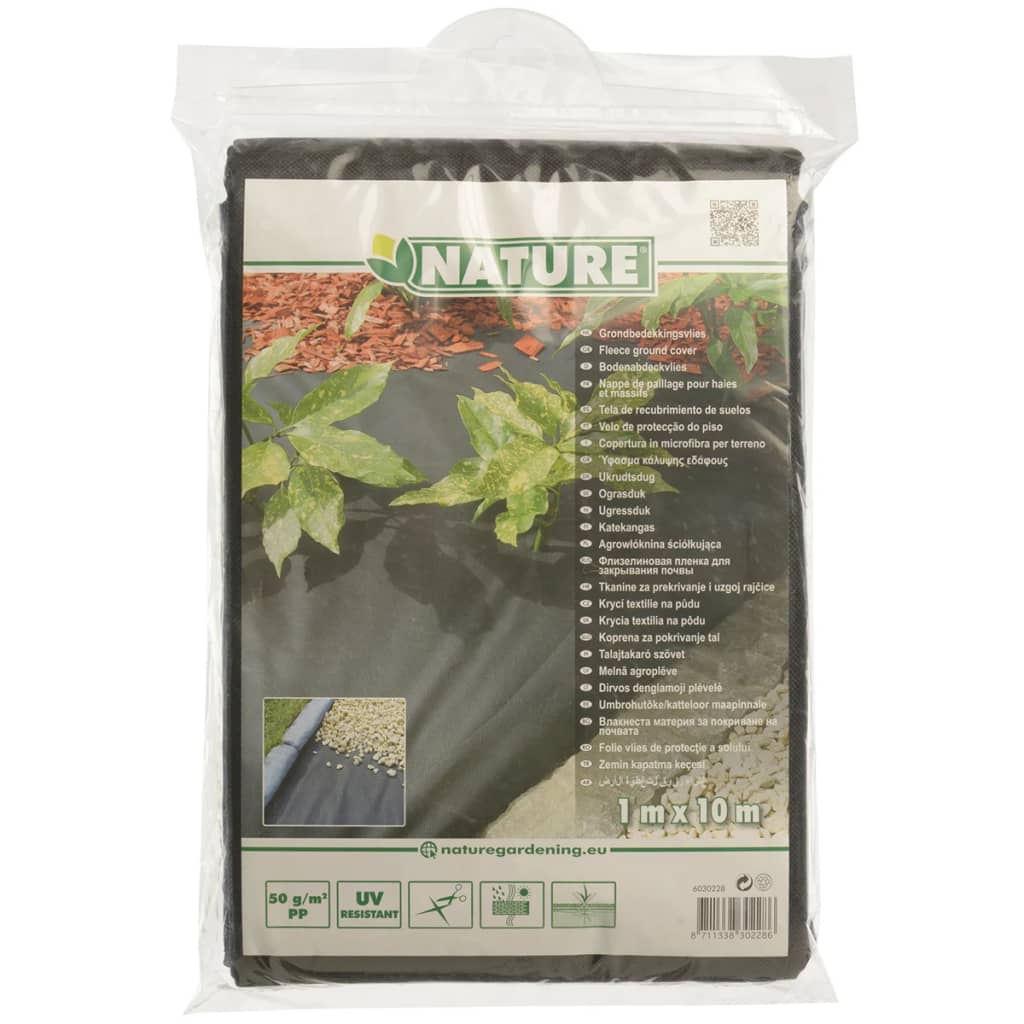 Natur-Bodenvlies 1x10 m schwarz 6030228