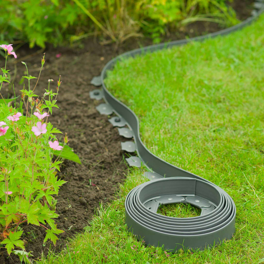Naturbeeteinfassung 5 cm x 10 m grau
